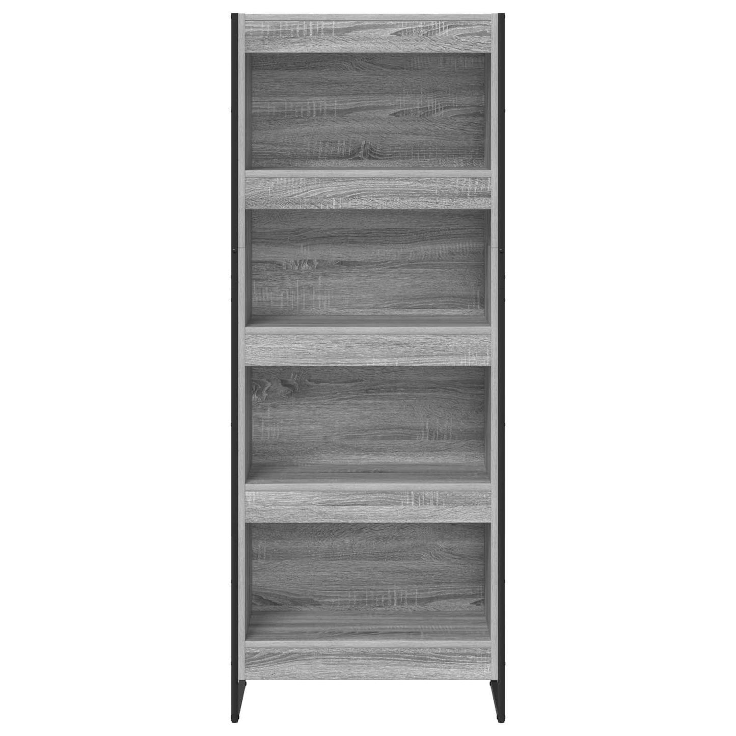 Book Cabinet 60 x 30 x 155 cm Engineered Wood Grey Sonoma