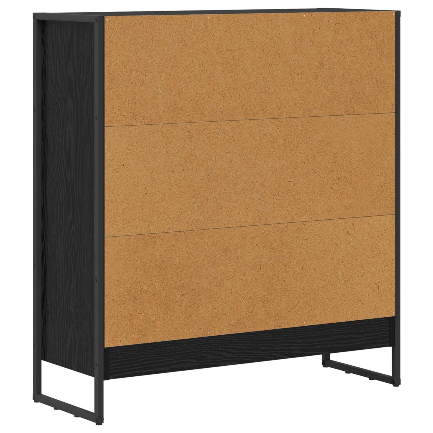 Book Cabinet 80 x 30 x 86.5 cm Engineered Wood Black Oak