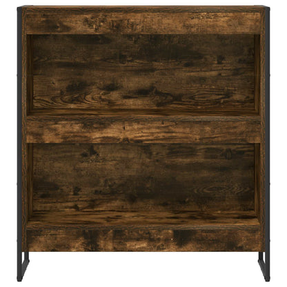 Book Cabinet Smoke Oak 80 x 30 x 86.5 cm Engineered Wood