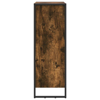 Book Cabinet Smoke Oak 80 x 30 x 86.5 cm Engineered Wood