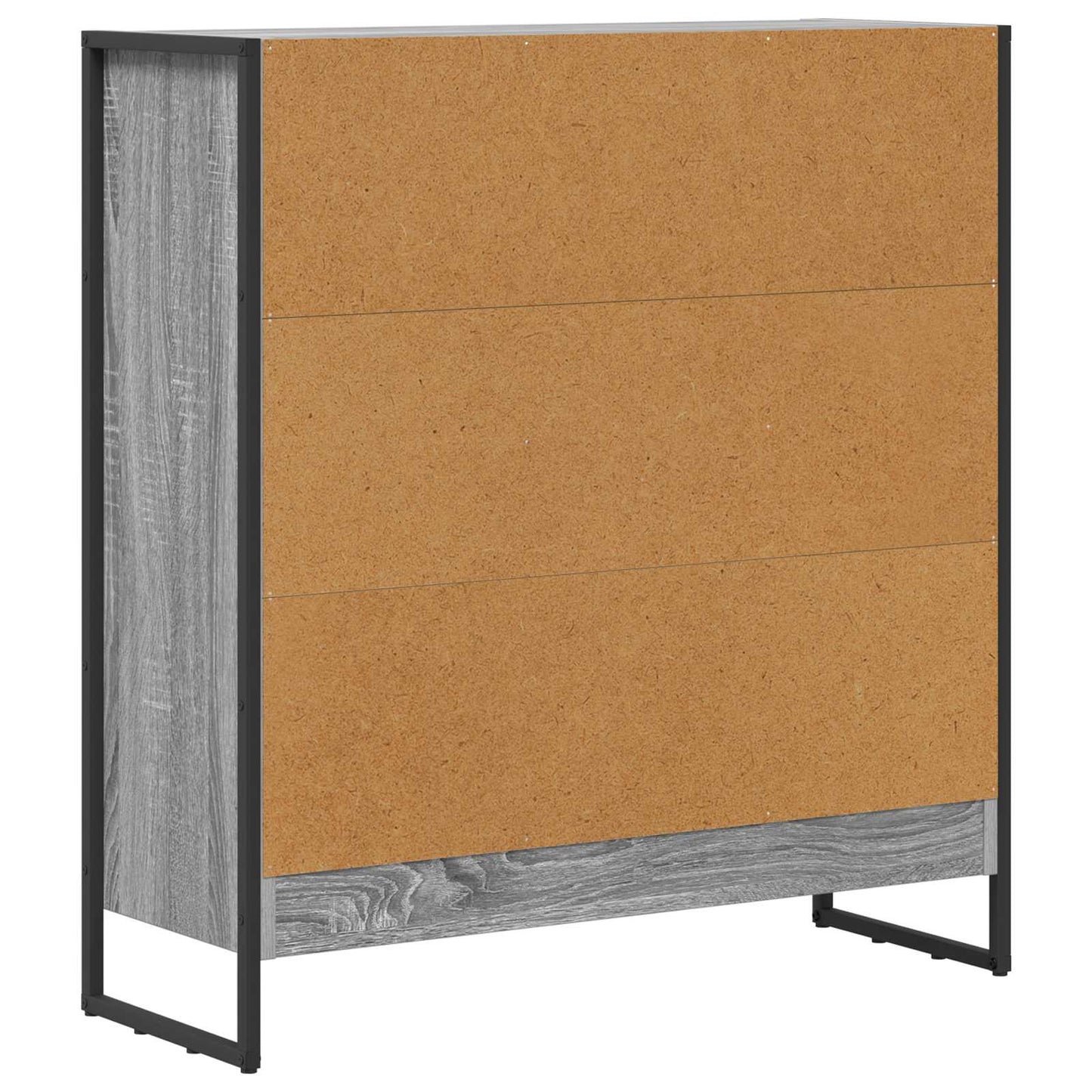 Book Cabinet Grey Sonoma 80 x 30 x 86.5 cm Engineered Wood