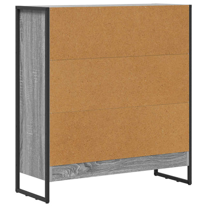 Book Cabinet 80 x 30 x 86.5 cm Engineered Wood Grey Sonoma
