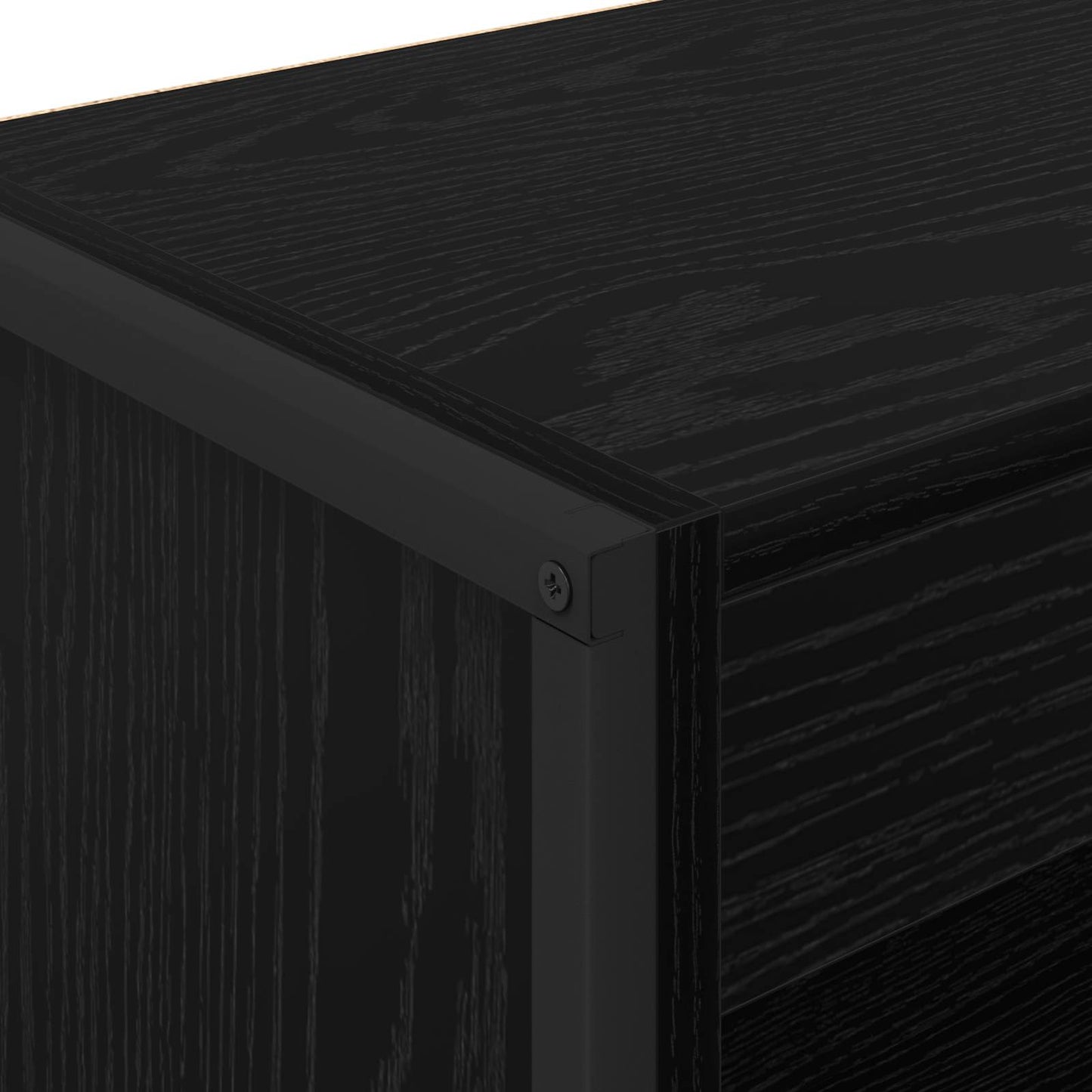 Book Cabinet Black Oak 80 x 30 x 121 cm Engineered Wood
