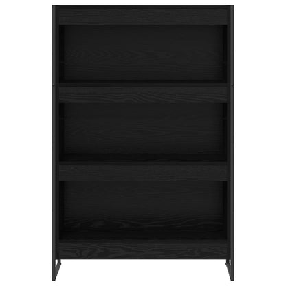 Book Cabinet 80 x 30 x 121 cm Engineered Wood Black Oak