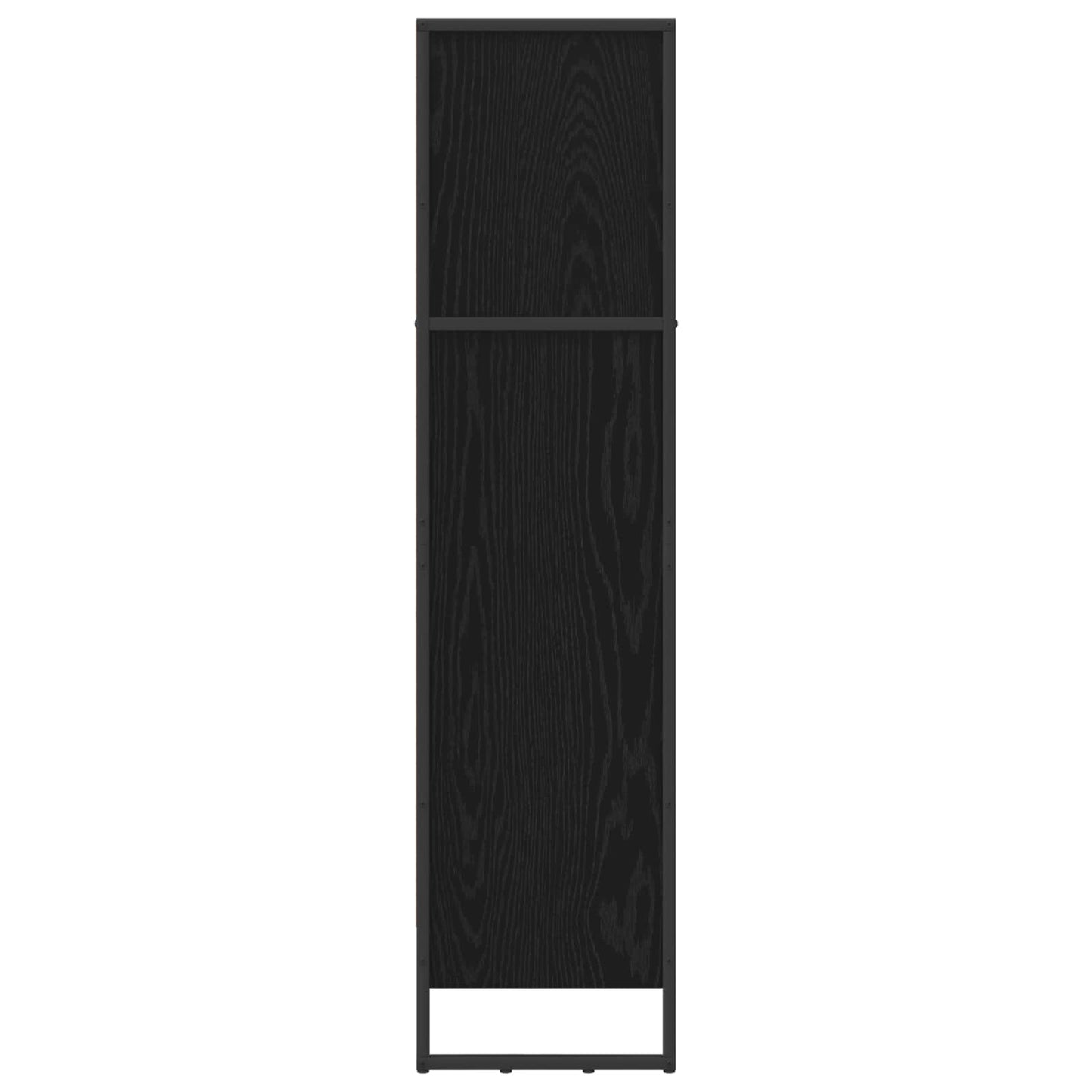 Book Cabinet 80 x 30 x 121 cm Engineered Wood Black Oak