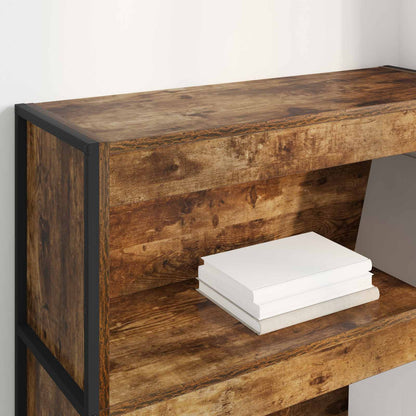 Book Cabinet Smoke Oak 80 x 30 x 121 cm Engineered Wood