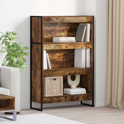 Book Cabinet Smoke Oak 80 x 30 x 121 cm Engineered Wood