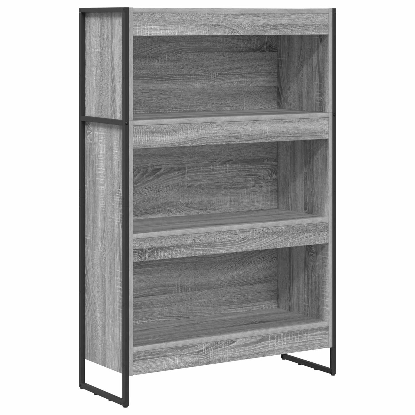 Book Cabinet 80 x 30 x 121 cm Engineered Wood Grey Sonoma