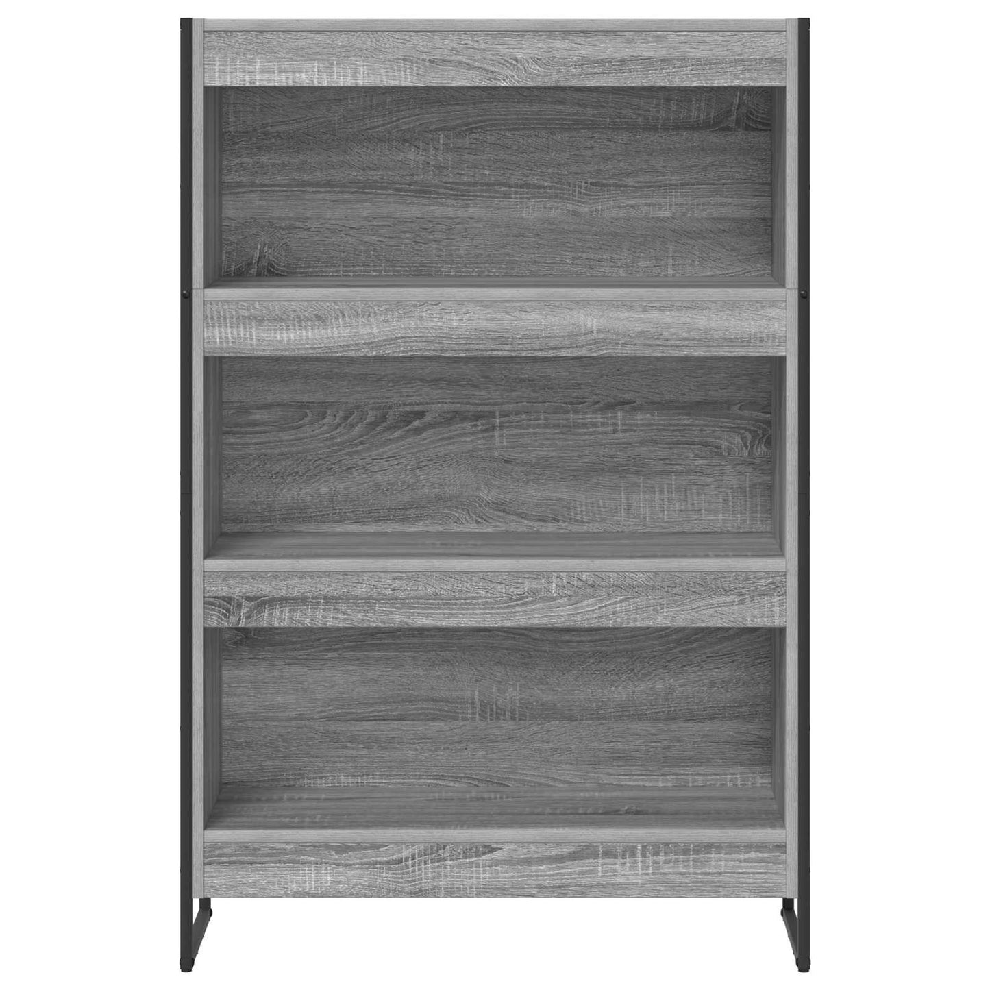 Book Cabinet 80 x 30 x 121 cm Engineered Wood Grey Sonoma