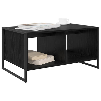 Coffee Table Black Oak 80 x 50 x 40 cm Engineered Wood