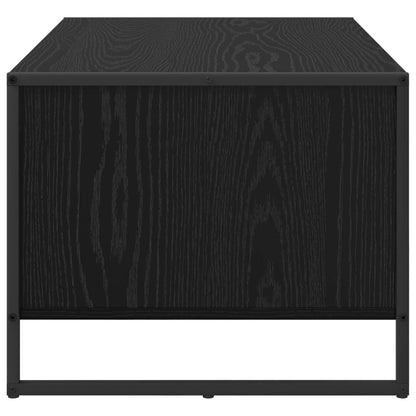 Coffee Table Black Oak 80 x 50 x 40 cm Engineered Wood