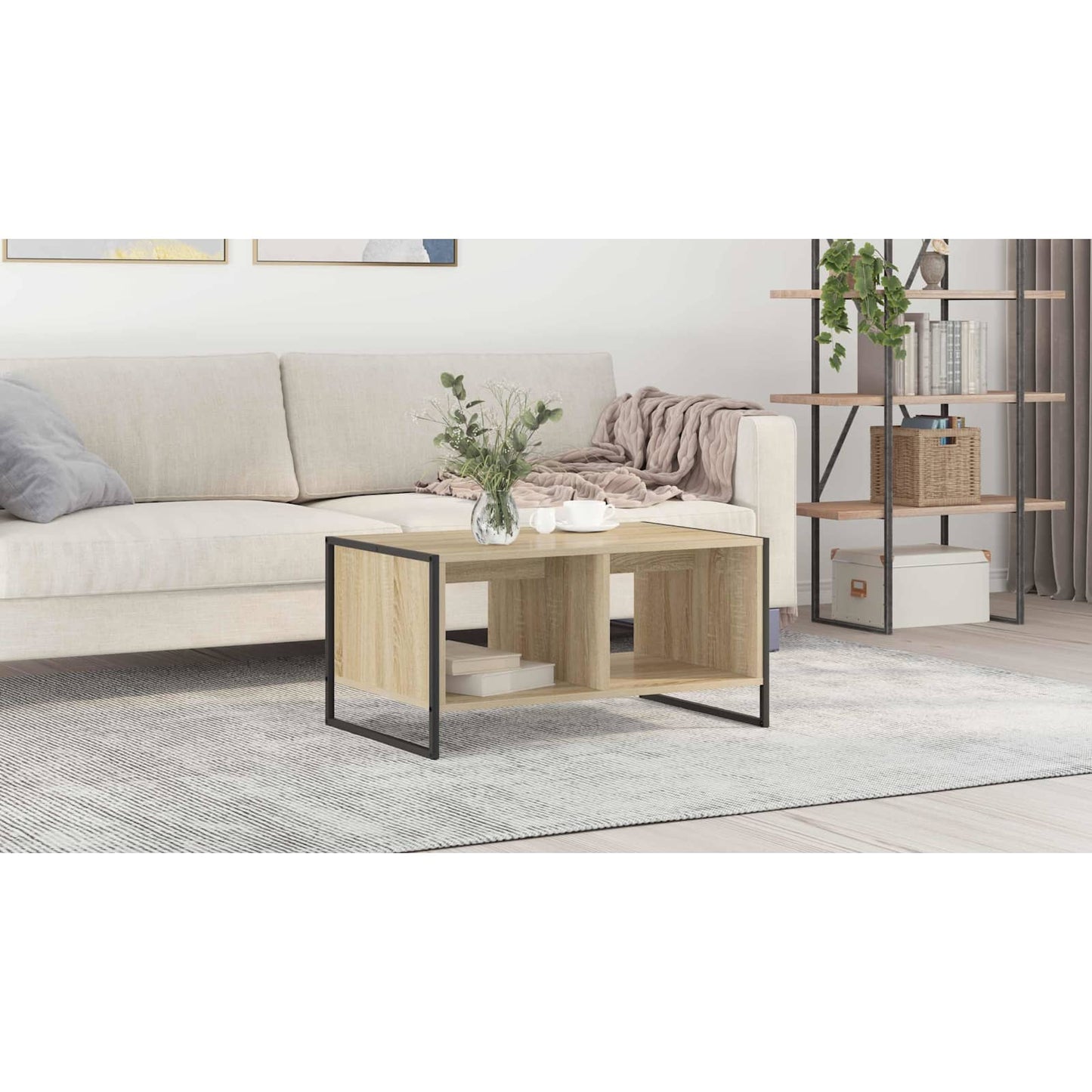 Coffee Table Sonoma 80 x 50 x 40 cm Engineered Wood