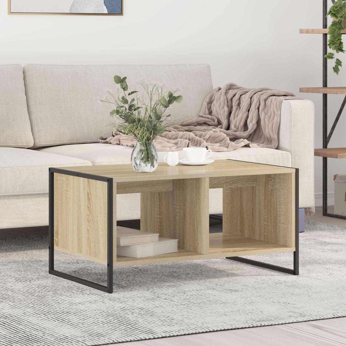 Coffee Table Sonoma 80 x 50 x 40 cm Engineered Wood