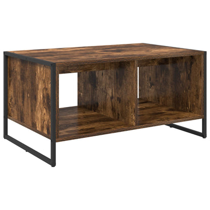 Coffee Table Smoke Oak 80 x 50 x 40 cm Engineered Wood