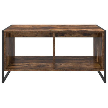 Coffee Table Smoke Oak 80 x 50 x 40 cm Engineered Wood