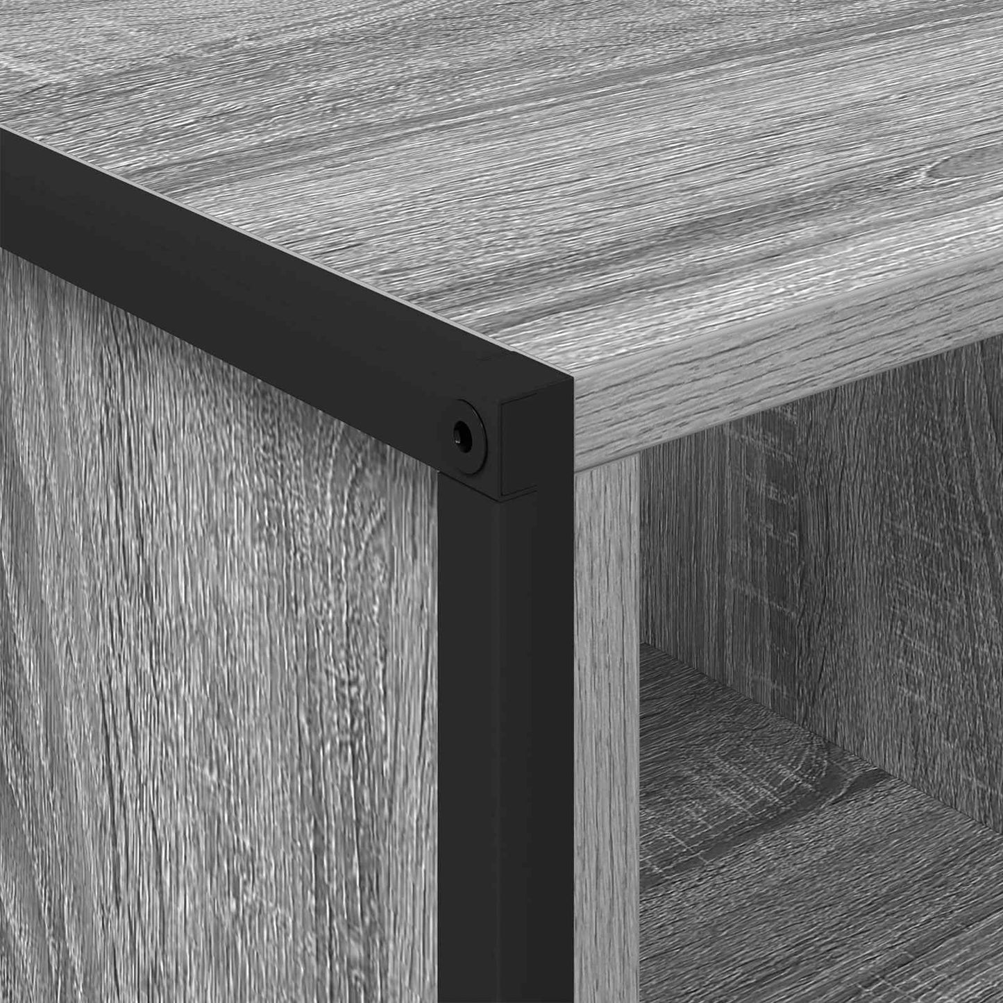 Coffee Table Grey Sonoma 80 x 50 x 40 cm Engineered Wood