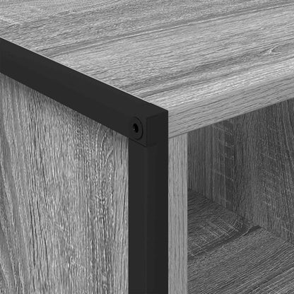 Coffee Table Grey Sonoma 80 x 50 x 40 cm Engineered Wood