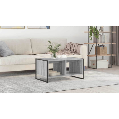 Coffee Table Grey Sonoma 80 x 50 x 40 cm Engineered Wood