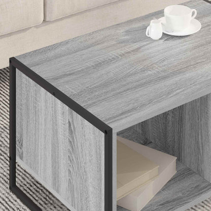 Coffee Table Grey Sonoma 80 x 50 x 40 cm Engineered Wood