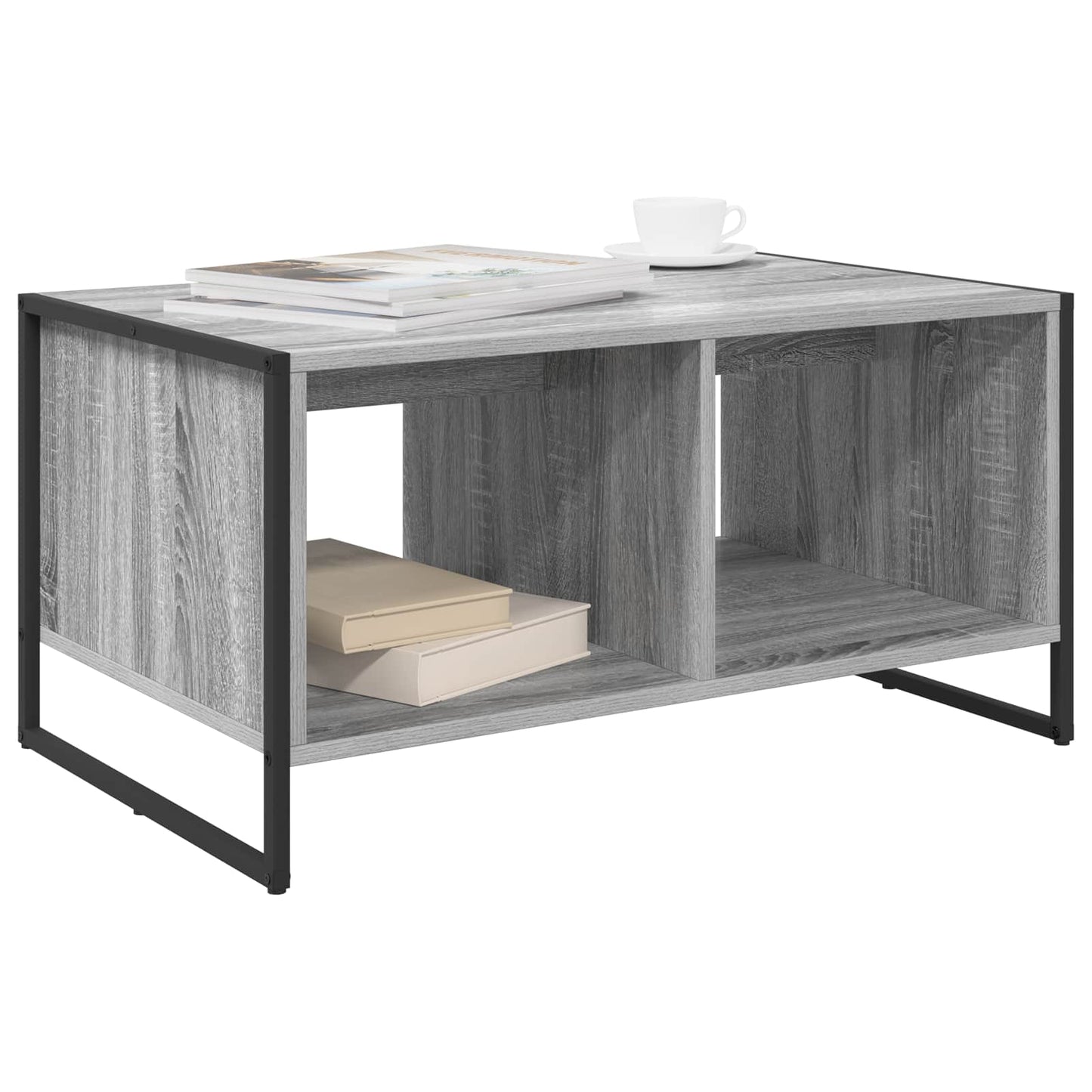 Coffee Table Grey Sonoma 80 x 50 x 40 cm Engineered Wood