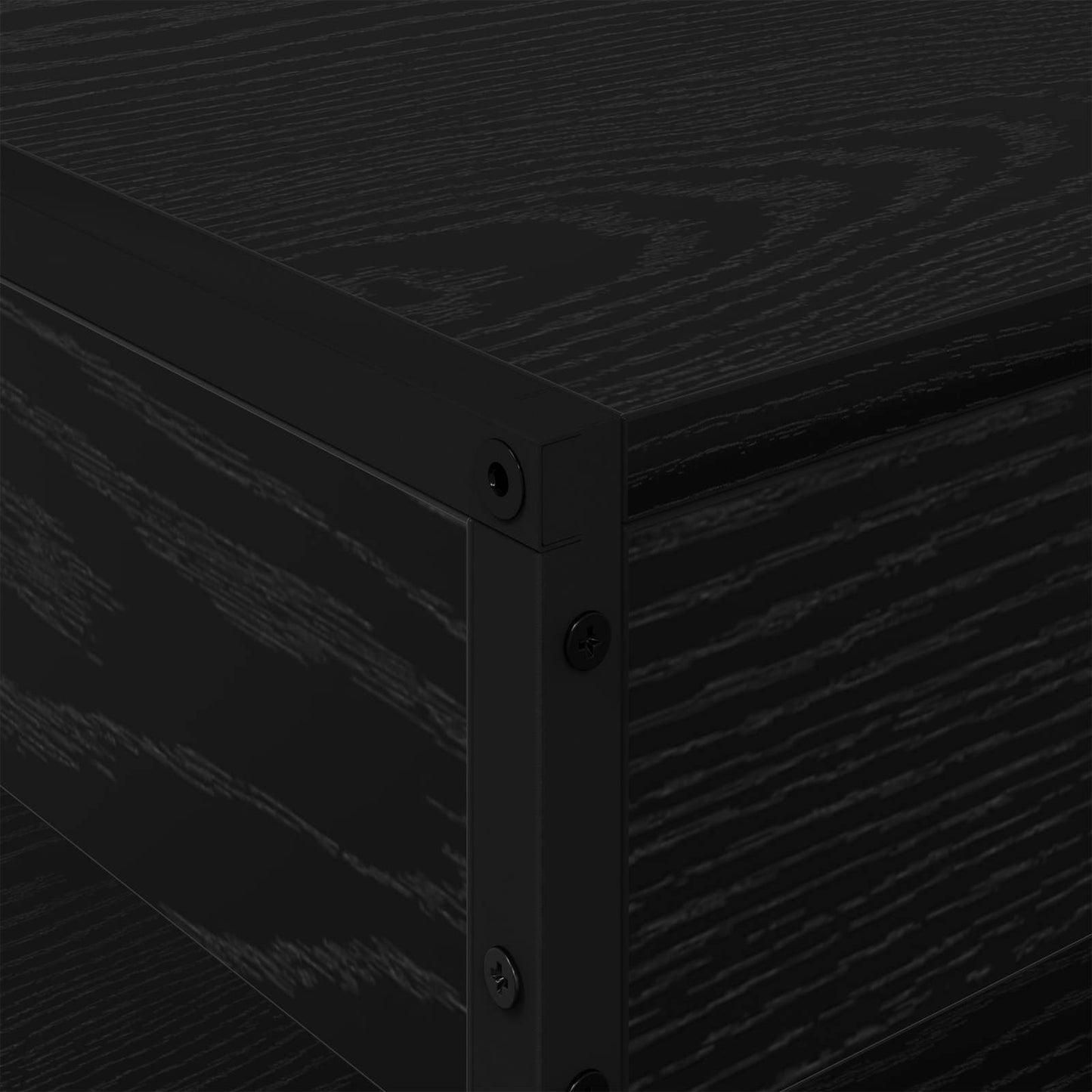 Coffee Table Black Oak 80 x 50 x 40 cm Engineered Wood