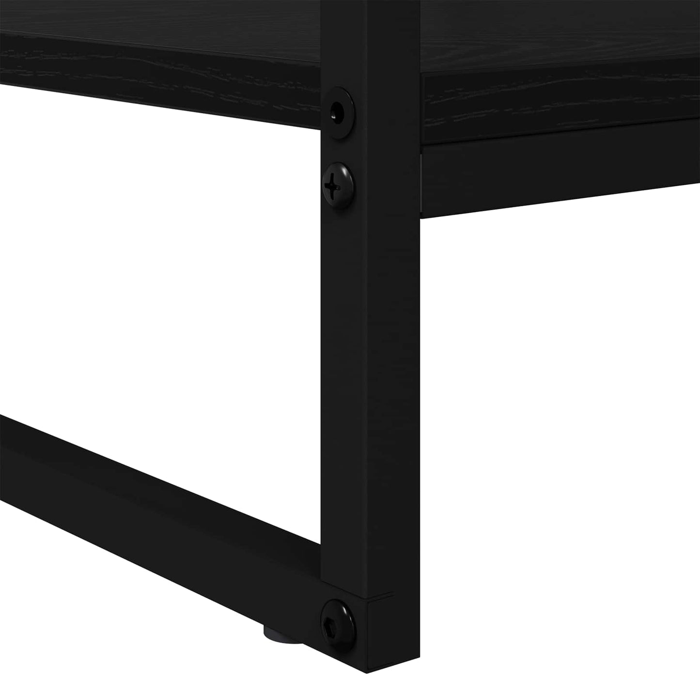 Coffee Table Black Oak 80 x 50 x 40 cm Engineered Wood