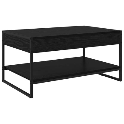 Coffee Table Black Oak 80 x 50 x 40 cm Engineered Wood