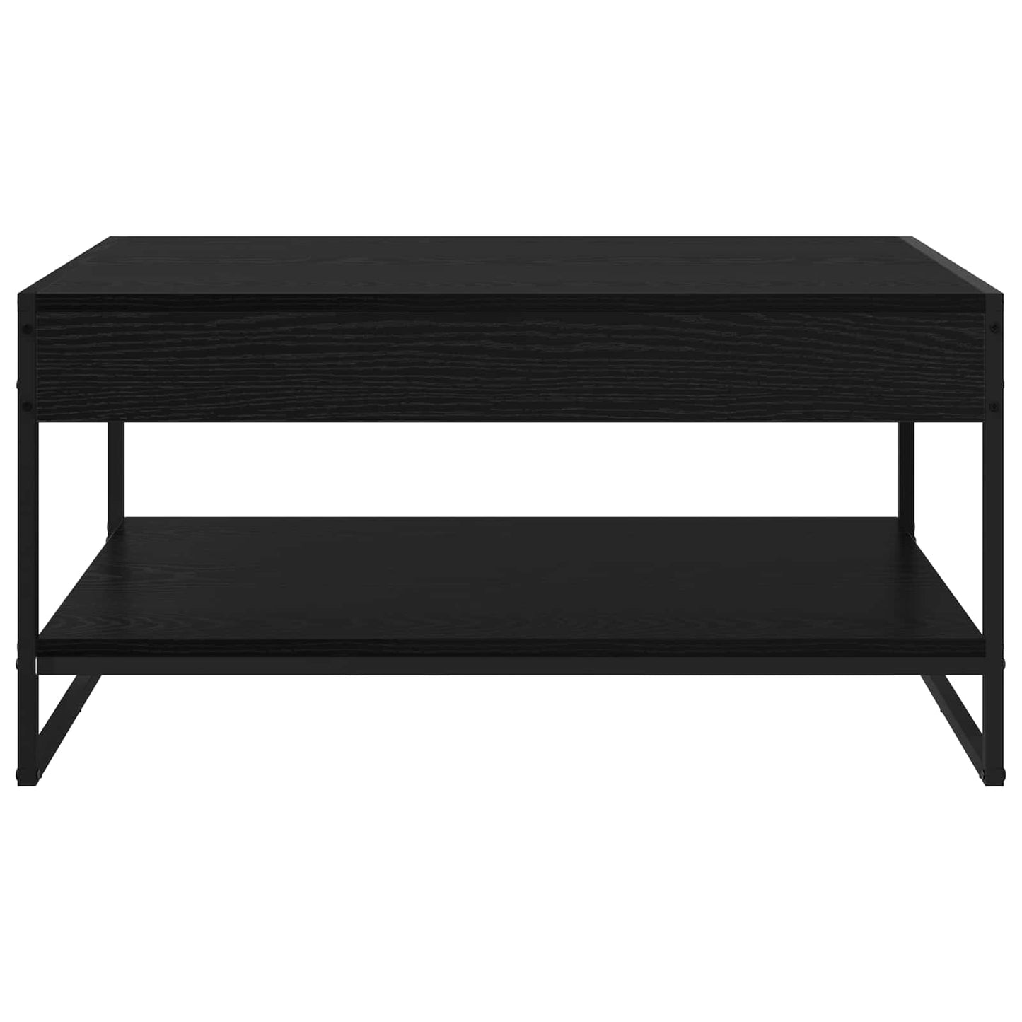 Coffee Table Black Oak 80 x 50 x 40 cm Engineered Wood