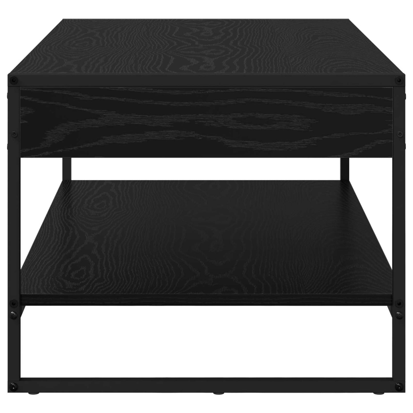 Coffee Table Black Oak 80 x 50 x 40 cm Engineered Wood
