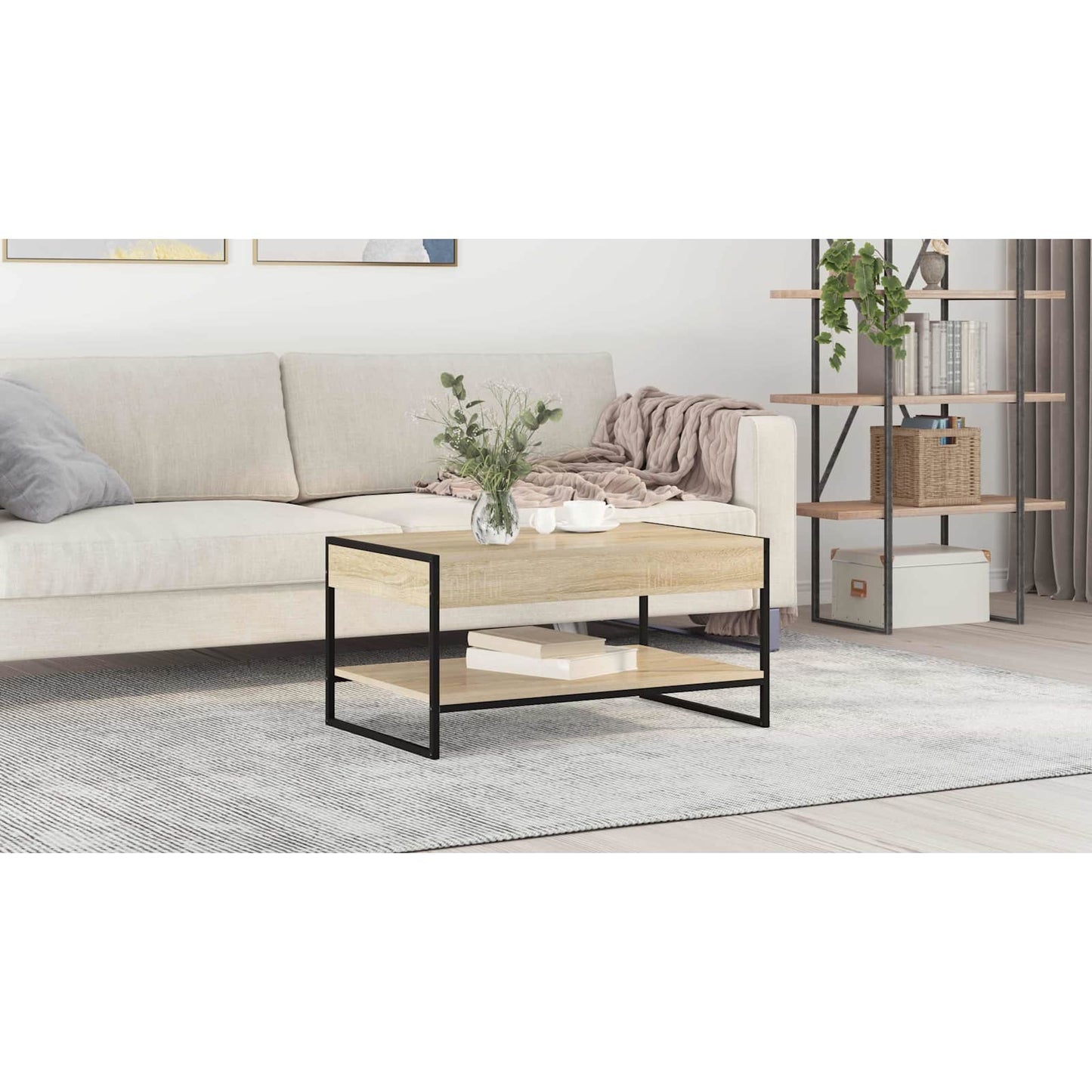 Coffee Table Sonoma 80 x 50 x 40 cm Engineered Wood