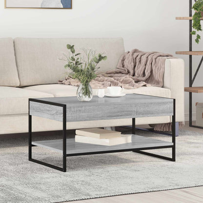 Coffee Table Grey Sonoma 80 x 50 x 40 cm Engineered Wood