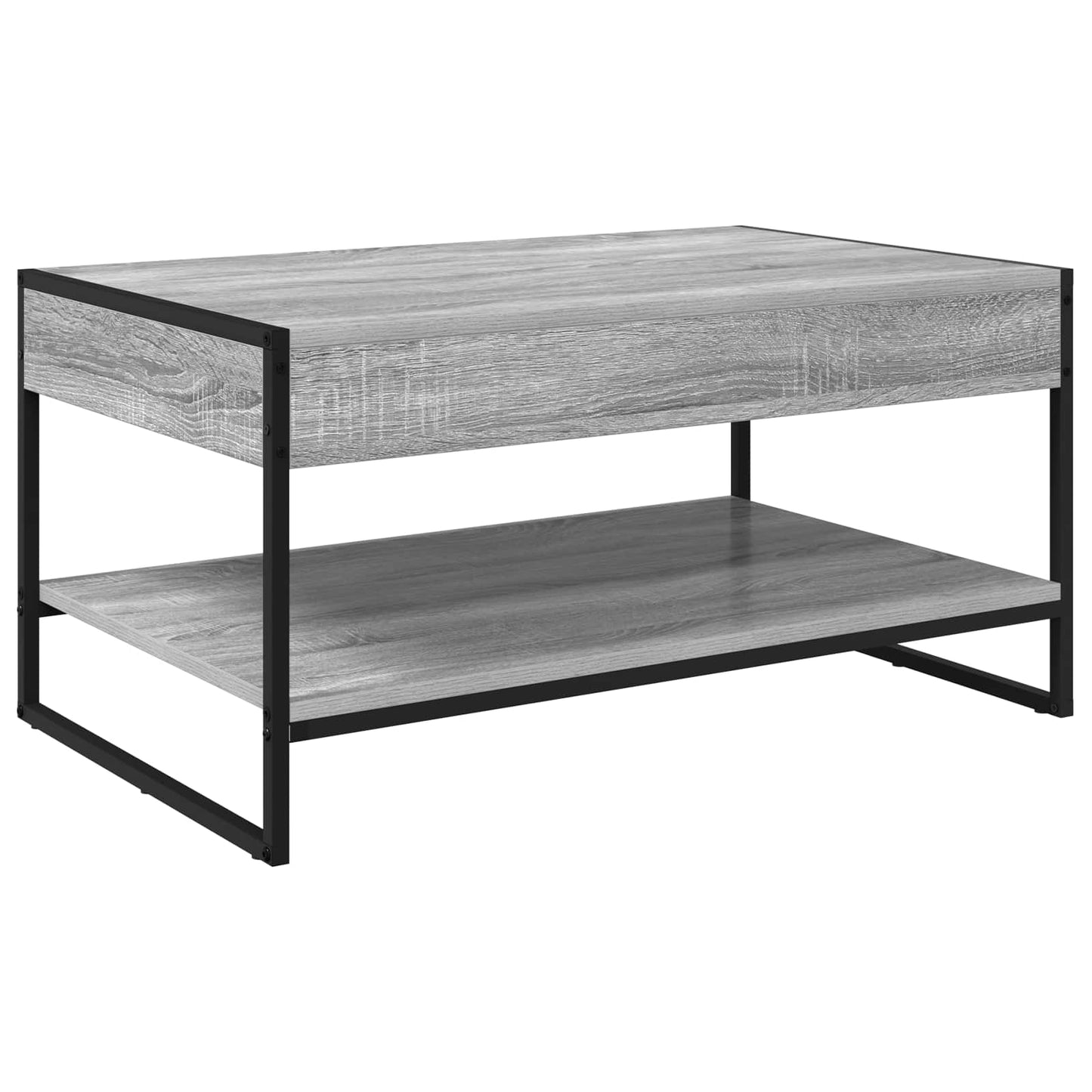 Coffee Table Grey Sonoma 80 x 50 x 40 cm Engineered Wood