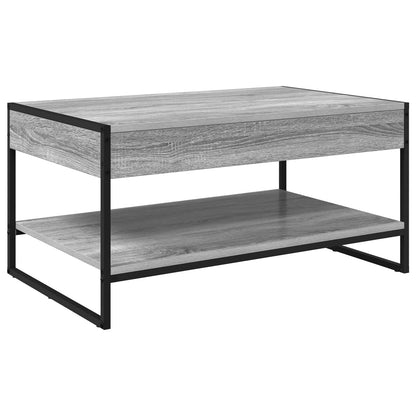 Coffee Table Grey Sonoma 80 x 50 x 40 cm Engineered Wood
