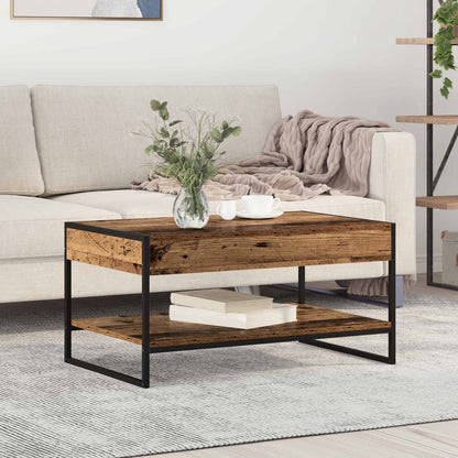 Coffee Table Old Wood 80 x 50 x 40 cm Engineered Wood