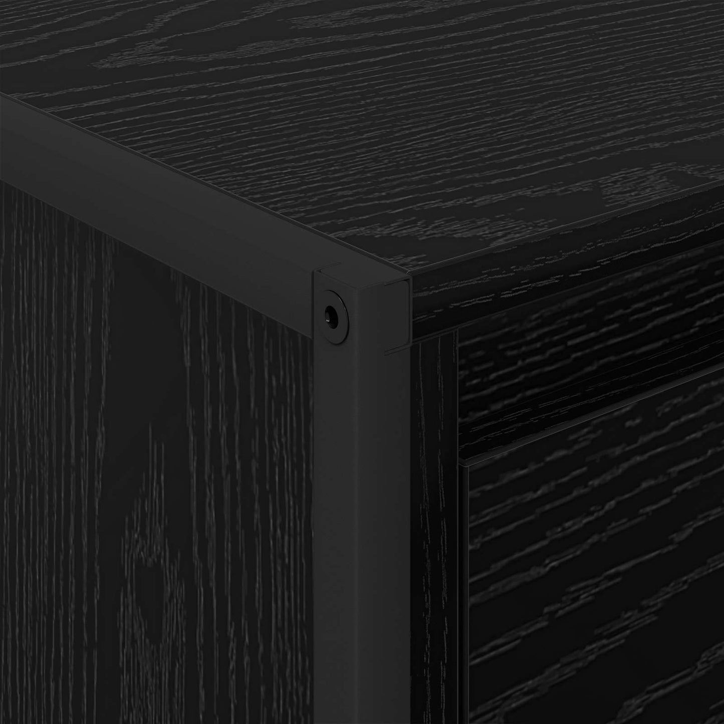 Coffee Table Black Oak 100 x 46 x 40 cm Engineered Wood