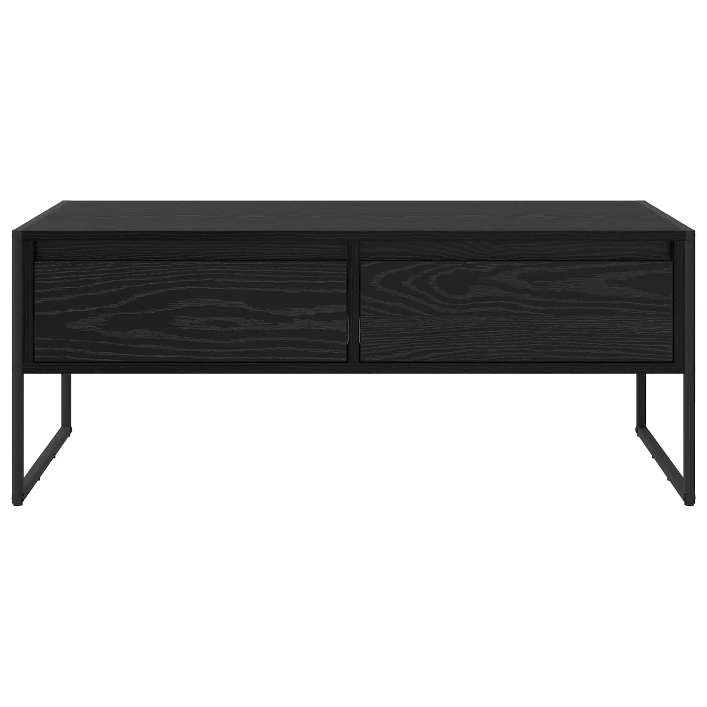 Coffee Table Black Oak 100 x 46 x 40 cm Engineered Wood