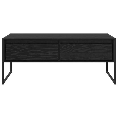 Coffee Table Black Oak 100 x 46 x 40 cm Engineered Wood