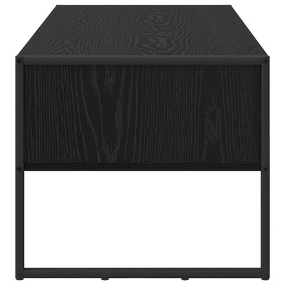 Coffee Table Black Oak 100 x 46 x 40 cm Engineered Wood