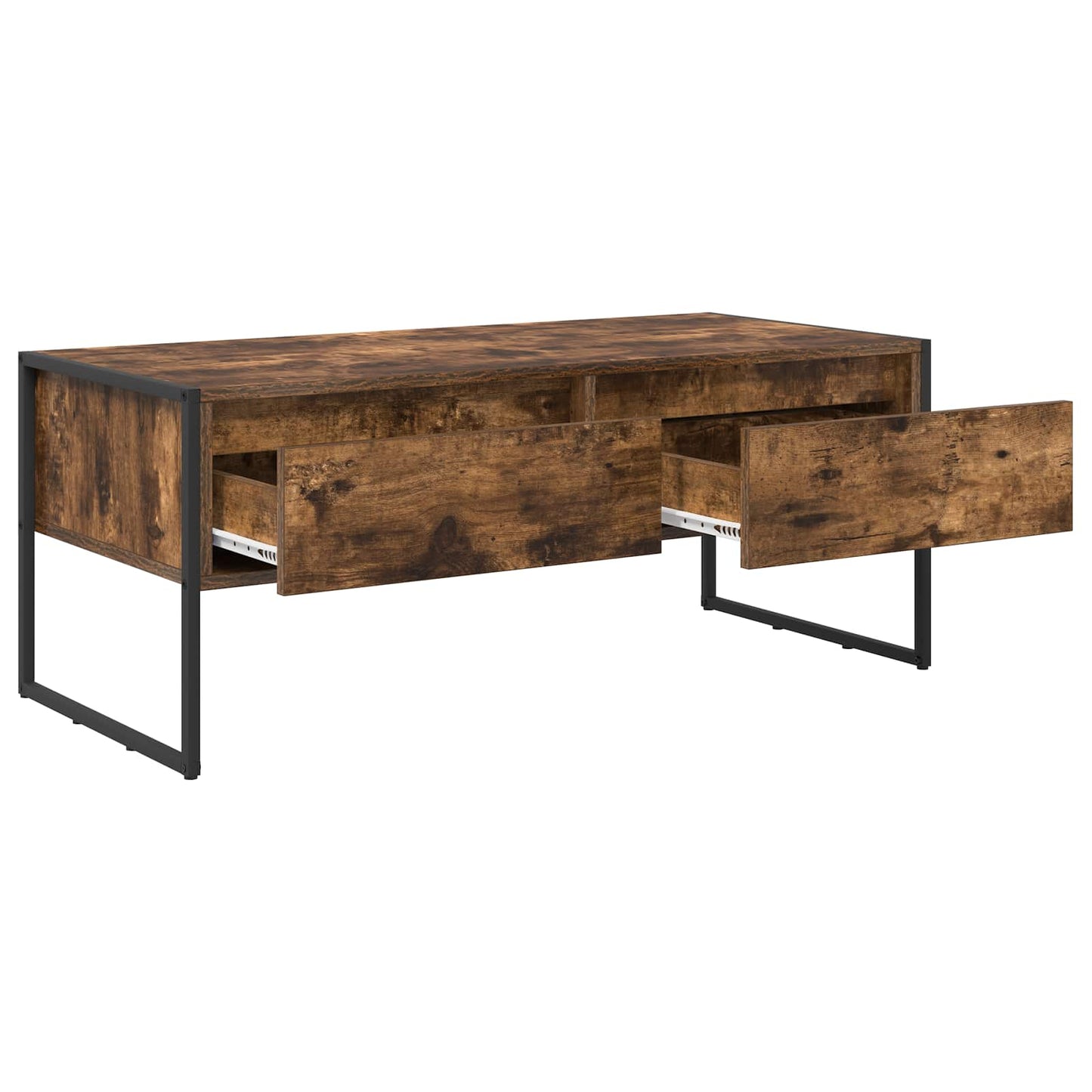 Coffee Table Smoke Oak 100 x 46 x 40 cm Engineered Wood