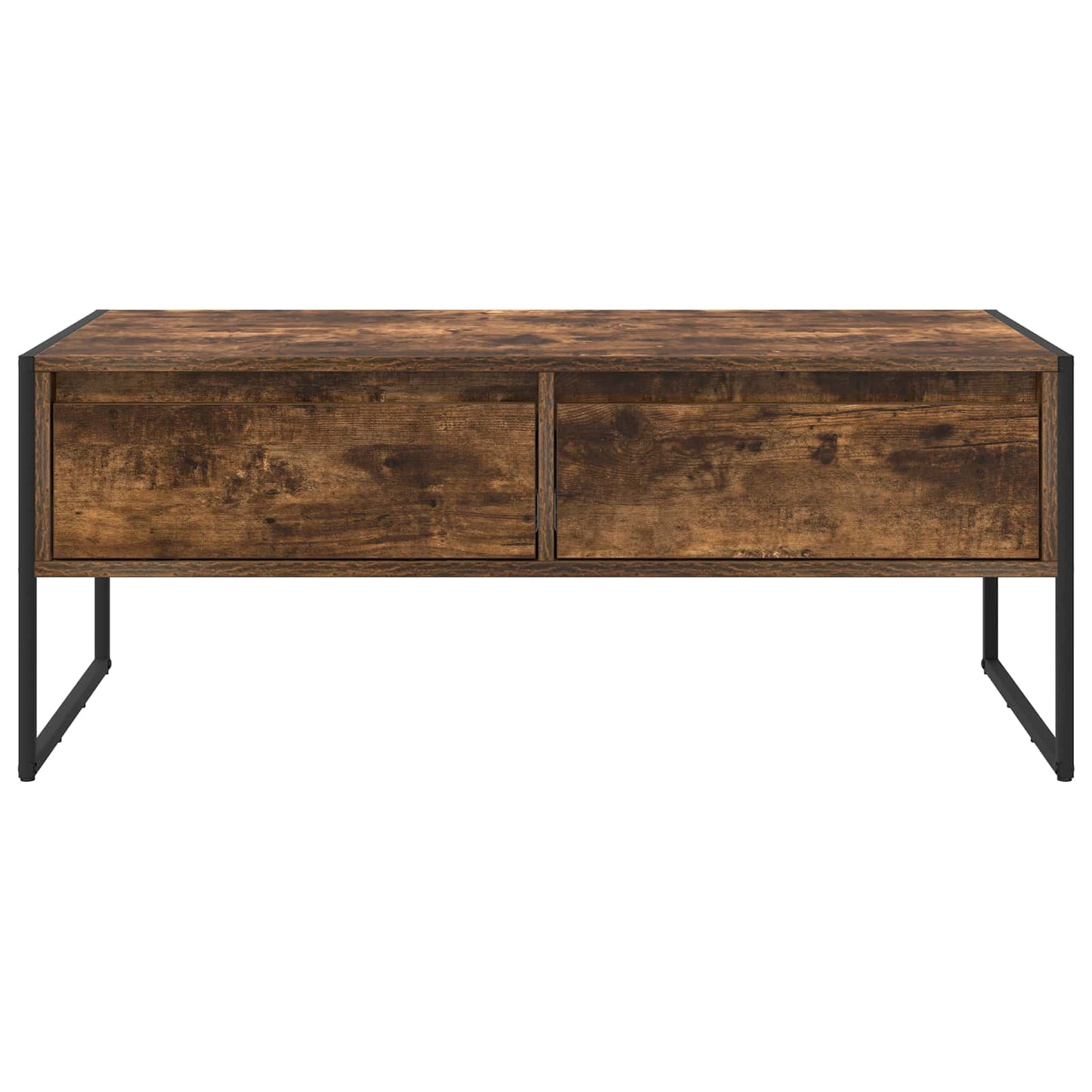 Coffee Table Smoke Oak 100 x 46 x 40 cm Engineered Wood