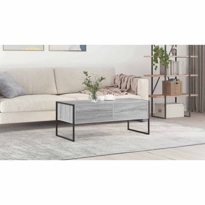Coffee Table Grey Sonoma 100 x 46 x 40 cm Engineered Wood