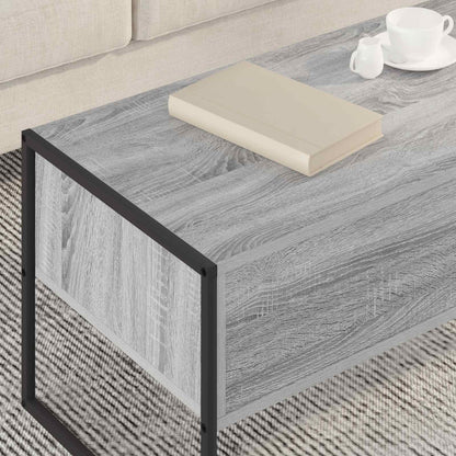 Coffee Table Grey Sonoma 100 x 46 x 40 cm Engineered Wood