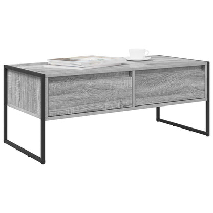 Coffee Table Grey Sonoma 100 x 46 x 40 cm Engineered Wood