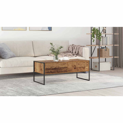Coffee Table Old Wood 100 x 46 x 40 cm Engineered Wood