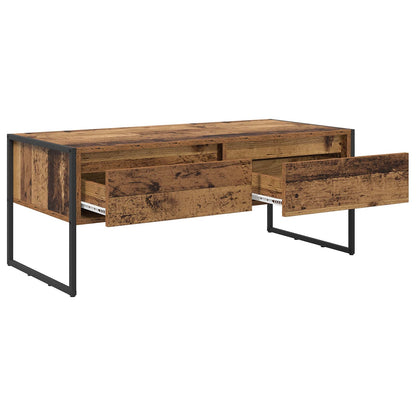 Coffee Table Old Wood 100 x 46 x 40 cm Engineered Wood