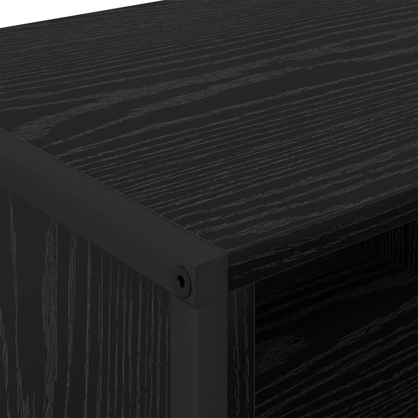 Shoe Cabinet 60 x 35 x 44 cm Engineered Wood Black Oak