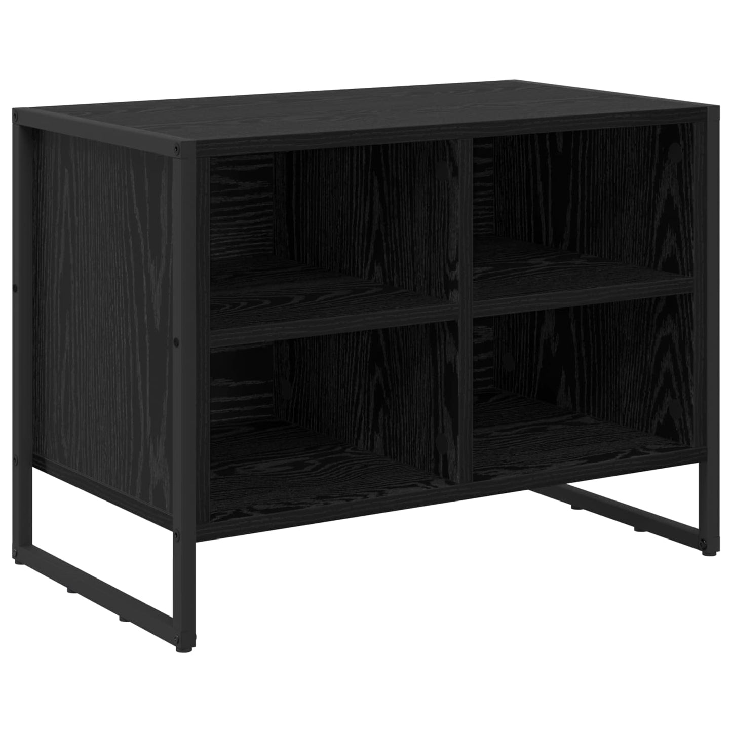 Shoe Cabinet 60 x 35 x 44 cm Engineered Wood Black Oak