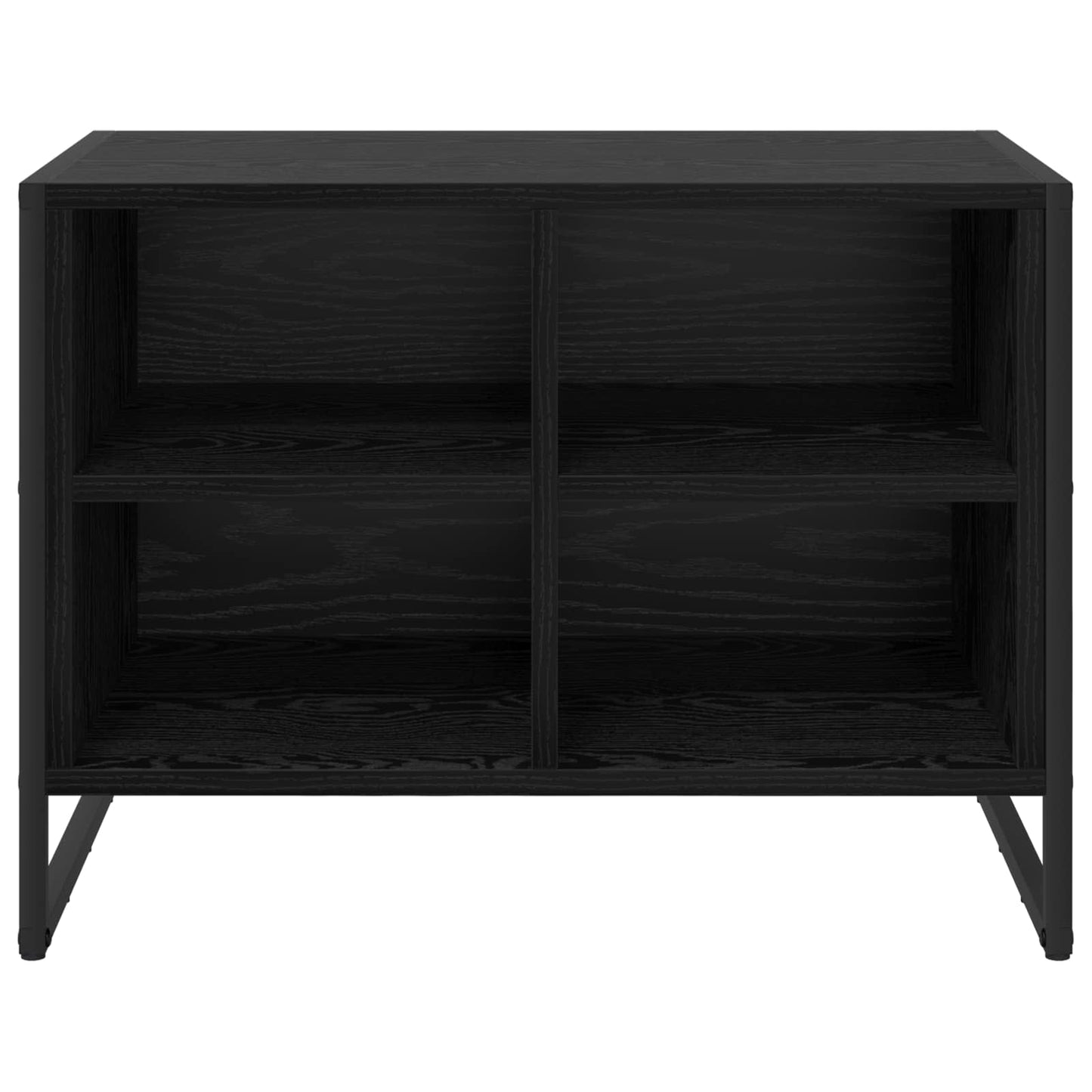 Shoe Cabinet 60 x 35 x 44 cm Engineered Wood Black Oak
