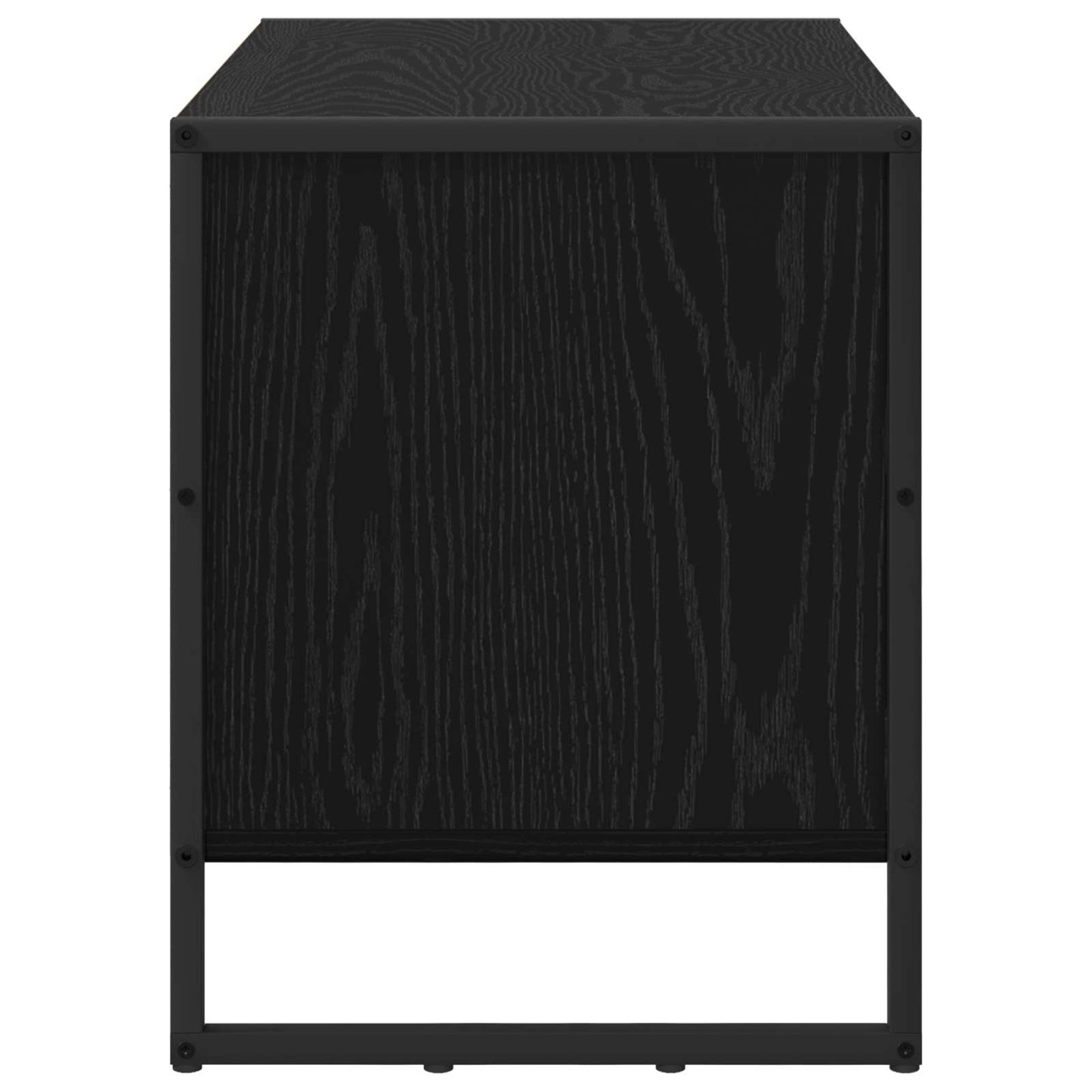 Shoe Cabinet 60 x 35 x 44 cm Engineered Wood Black Oak