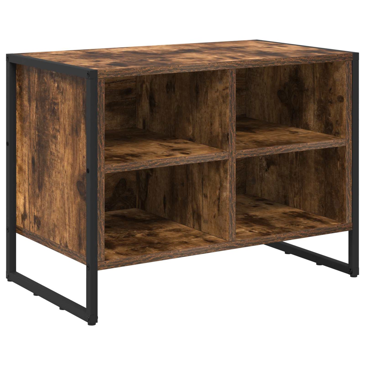 Shoe Cabinet Smoke Oak 60 x 35 x 44 cm Engineered Wood